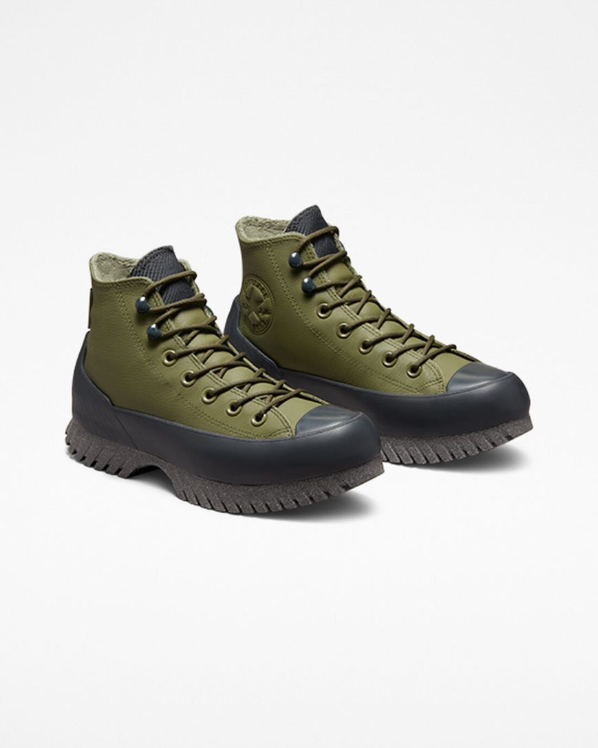 Botas Converse Chuck Taylor All Star Lugged 2.0 Counter Climate Cano Alto Masculino Verde Oliva Cinzentas Pretas | PT Y03987T